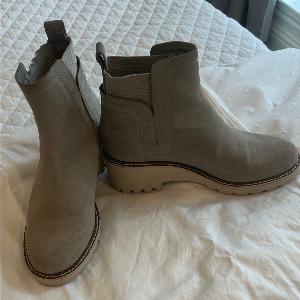 Dolce Vita Beige Ankle Booties
